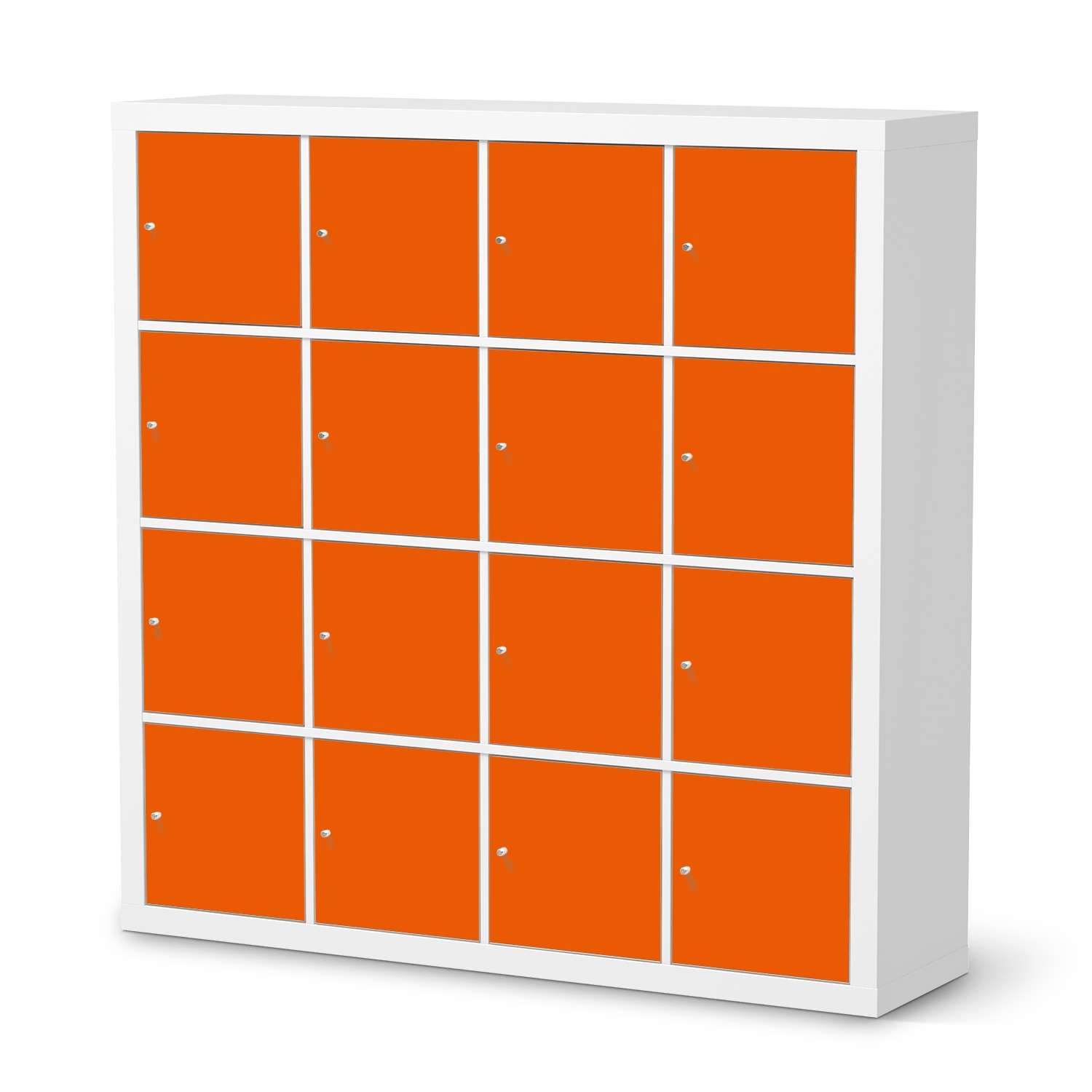 Selbstklebende Folie IKEA Expedit Regal 16 T?ren - Design: Orange Dark von creatisto