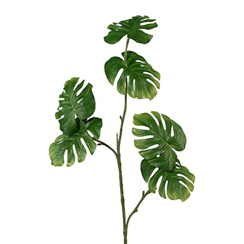 creativ home Kunstpflanze SPLITPHILOZWEIG, 80cm Philodendron mit 6 Blättern, Fensterblatt von creativ home