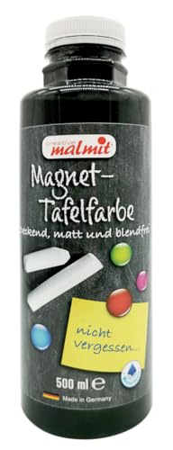 creative malmit 2 in 1 Magnetische Tafelfarbe 500ml Wandfarbe schwarz von creative malmit