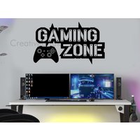 Gaming Zone Wandtattoo Decals Game Room Stickers Art Gamer Wandbilder Kinderzimmer Sticker Gzxb1 von creativewallartsuk