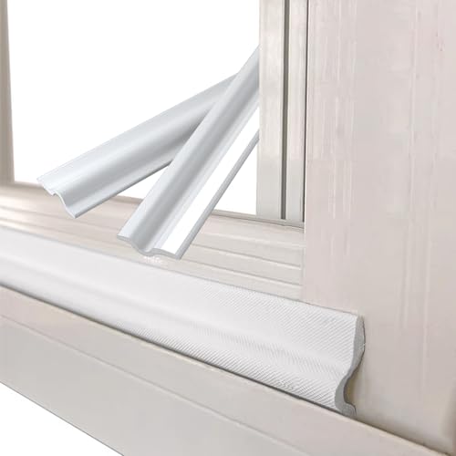 500CM Weiß Dichtungsband Selbstklebend für Türen Fenster,Türdichtung fensterdichtung Schaumstoff Klebeband,abdichtung isolierband Fenster abdichten,Zugluftstopper Fensterdichtband Abdichtband von cuysfead