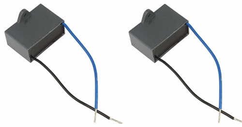 cyclingcolors 2x AnlaufKondensator MotorKondensator CBB61 4uF 450V 2 kabel 100mm Kondensator Elektromotor Kompressor Rasenmäher von cyclingcolors