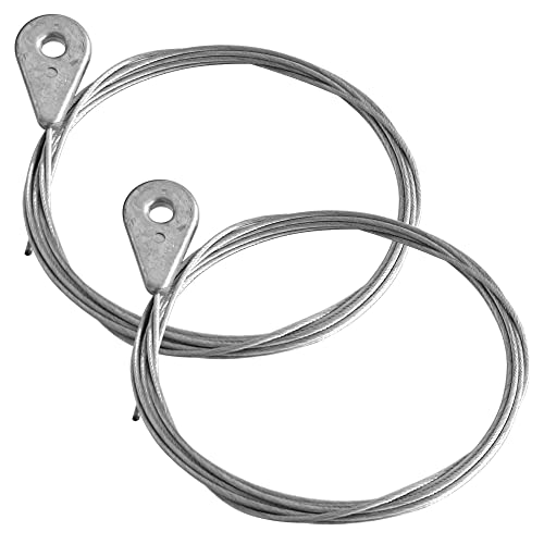 cyclingcolors 2x Rasenmäher bowdenzug seilzug antrieb kabel Ösenkopf 6,5 mm kopfe nippel stahl gaszug zug innenzug traktor von cyclingcolors