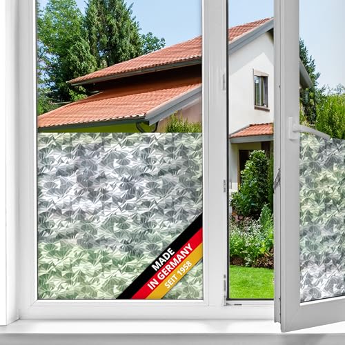 d-c-fix Fensterfolie Eis selbstklebend Sichtschutz beidseitig blickdicht Folie für Bad-Fenster, Küche, Glastür Milchglasfolie Sichtschutzfolie Glasfolie 45 cm x 2 m von d-c-fix