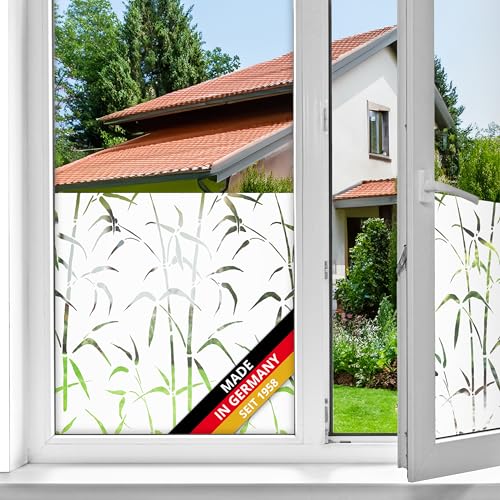 d-c-fix Fensterfolie Bamboo selbstklebend Sichtschutz beidseitig blickdicht Folie für Bad-Fenster, Küche, Glastür Milchglasfolie Sichtschutzfolie Glasfolie 67,5 cm x 2 m von d-c-fix