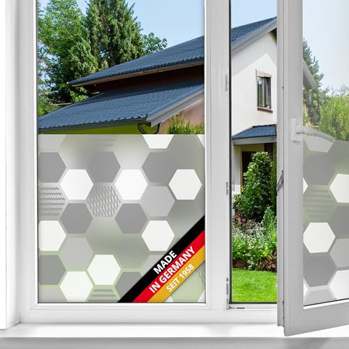 d-c-fix Fensterfolie static Premium Wido UV Sichtschutz beidseitig blickdicht statisch selbsthaftend Folie für Bad-Fenster, Küche, Glastür Milchglasfolie Sichtschutzfolie Glasfolie 67,5 cm x 1,5 m von d-c-fix