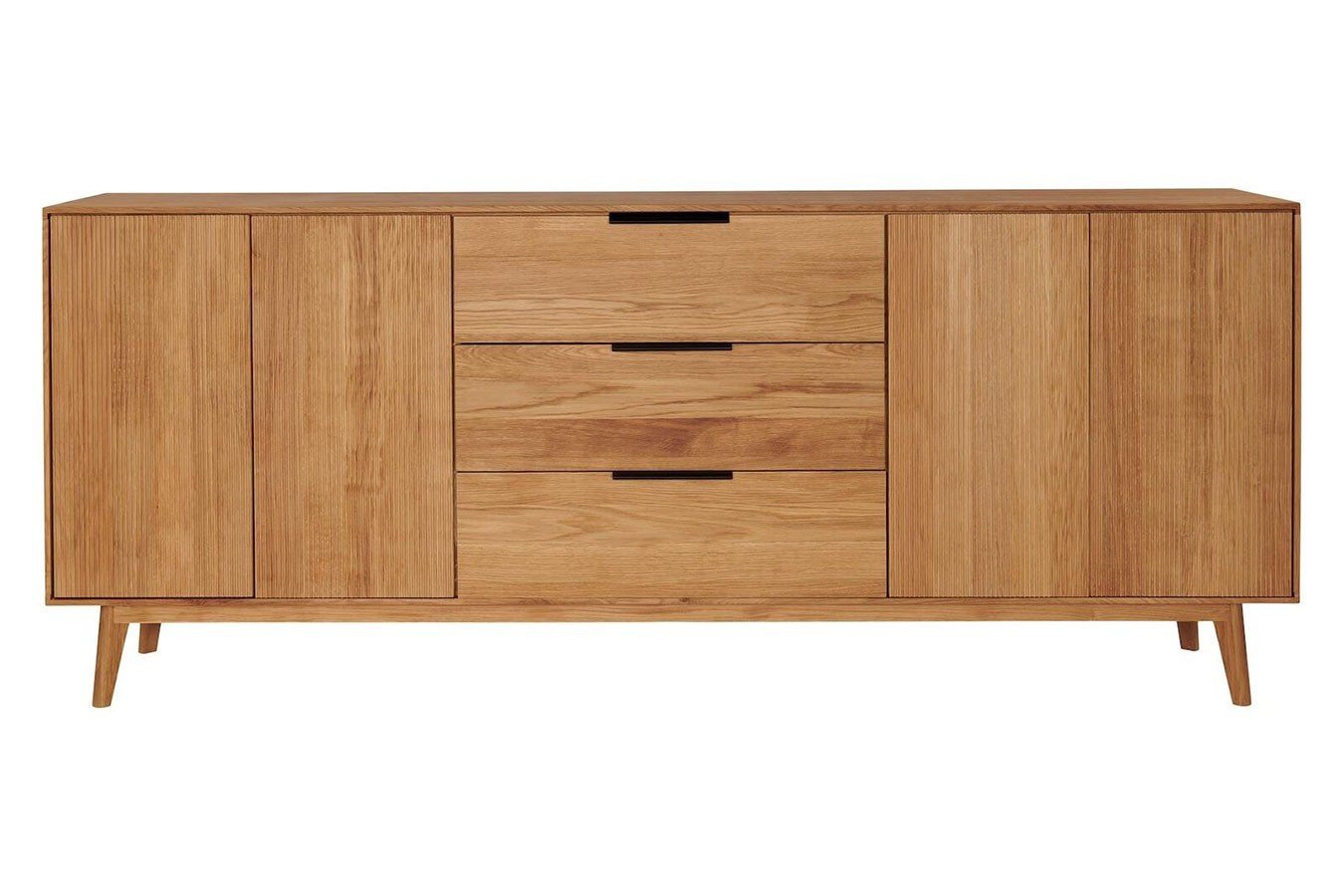 daslagerhaus living Sideboard Anrichte Edinburgh Wildeiche B 210 cm von daslagerhaus living