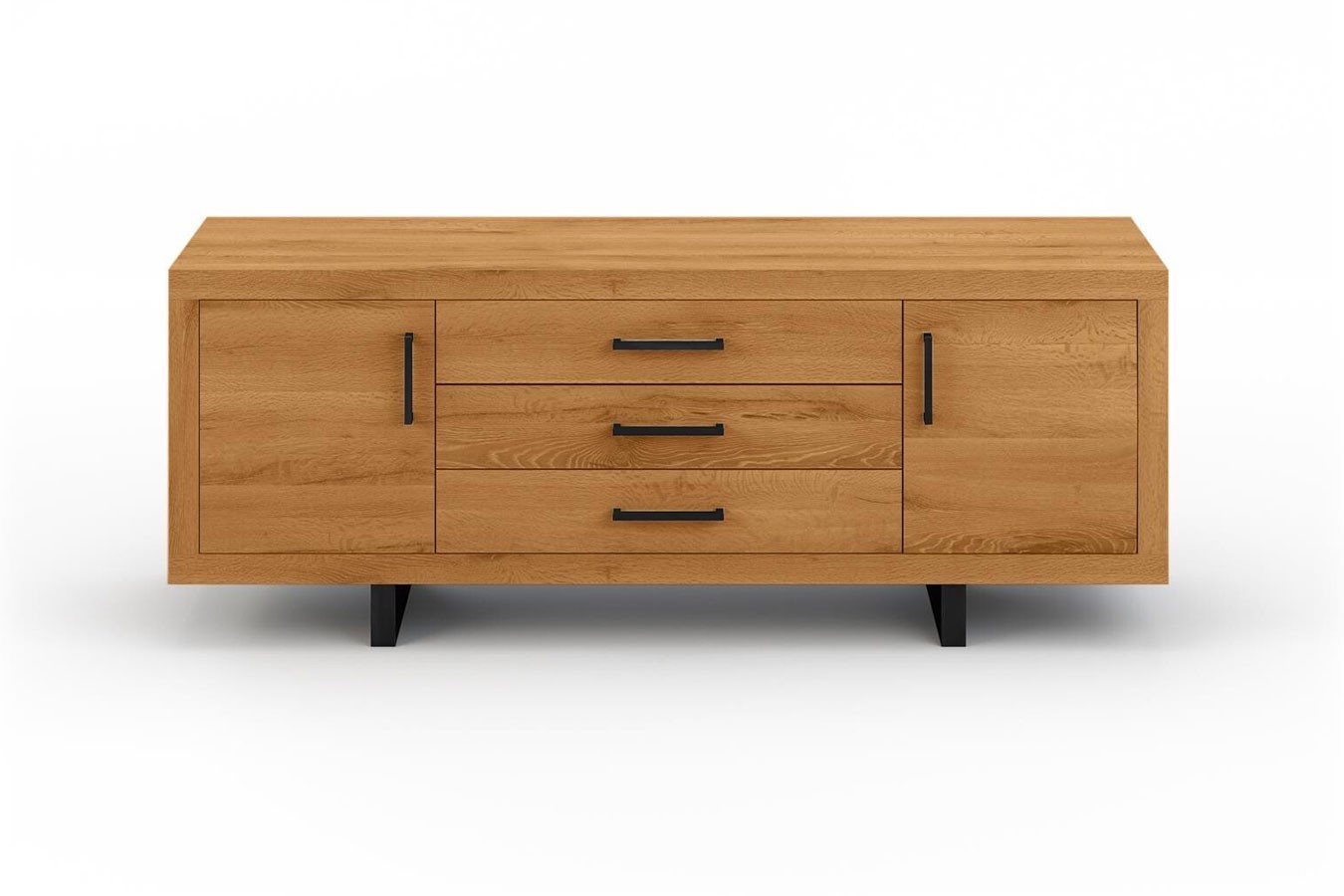 daslagerhaus living Sideboard Anrichte Lucca Rustikale Eiche von daslagerhaus living