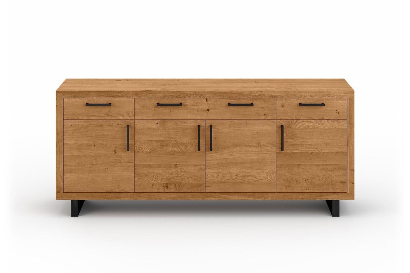 daslagerhaus living Sideboard Anrichte Woodstock rustikale Eiche B 210 cm von daslagerhaus living