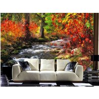 Baum Blätter Pflanzen Wald Herbst Foto Tapete Wandbild Home Poster Dekoration G Wandverkleidung, Wanddekoration von decalsst