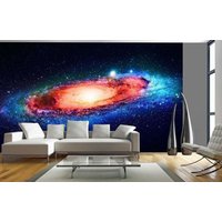 Weltraum Galaxie Sterne Planeten Tapete Wandbild Foto Kinderzimmer Home Deco Wandbedeckung, Wanddekoration von decalsst