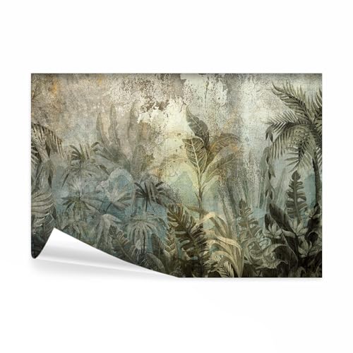 decomonkey Fototapete selbstklebend Dschungel 294x210 cm XXL Selbstklebende Tapeten Wand Fototapeten Tapete Wandtapete klebend Klebefolie Deko Modern Natur Pflanzen Blätter Beton Optik Grün Grau decomonkey Fototapete selbstklebend Dschungel 294x210 cm XXL Selbstklebende Tapeten Wand Fototapeten Tapete Wandtapete klebend Klebefolie Deko Modern Natur Pflanzen Blätter Beton Optik Grün Grau von decomonkey