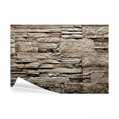 decomonkey Fototapete selbstklebend Steinwand Stein 392x280 cm XL Selbstklebende Tapeten Wand Fototapeten Tapete Wandtapete klebend Klebefolie Steinoptik Mauer Ziegel Holz braun decomonkey Fototapete selbstklebend Steinwand Stein 392x280 cm XL Selbstklebende Tapeten Wand Fototapeten Tapete Wandtapete klebend Klebefolie Steinoptik Mauer Ziegel Holz braun von decomonkey