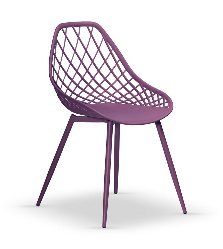 designimpex Esszimmerstuhl Design Lugo Esszimmerstuhl Gartenstuhl Outdoor Stuhl Stühle Terasse von designimpex