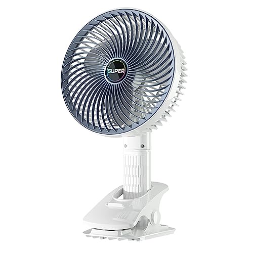 dijiusidy Tragbarer, verstellbarer Wind Sommerventilator, rotierende Ventilatoren, Desktop Luftkühlungswerkzeug für Schlafzimmer, Schule, Büro, Schlafsaal von dijiusidy