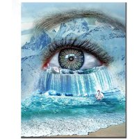 Diy Diamant Malerei Auge Meer Wasserfall Landschaft 5D Mosaik Stickerei Schwan Bild Raum Dekor Natur von dingxing