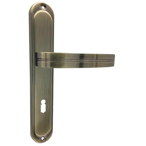 domino Türgriff 72 Drückergarnitur BB-Buntbart Set Langschildgarnitur Türklinke für Zimmertür, Bürotür, Kellertür & Innentür L-Form Türbeschläge aus Aluminiuml Bronze DEKAN M3 domino Türgriff 72 Drückergarnitur BB-Buntbart Set Langschildgarnitur Türklinke für Zimmertür, Bürotür, Kellertür & Innentür L-Form Türbeschläge aus Aluminiuml Bronze DEKAN M3 von domino