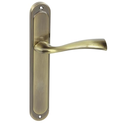 domino Türgriff Blind Drückergarnitur Langschildgarnitur Türklinke für Zimmertür, Bürotür, Kellertür & Innentür L-Form Türbeschläge aus Aluminium Bronze Türdrückergarnitur FLY M3 domino Türgriff Blind Drückergarnitur Langschildgarnitur Türklinke für Zimmertür, Bürotür, Kellertür & Innentür L-Form Türbeschläge aus Aluminium Bronze Türdrückergarnitur FLY M3 von domino