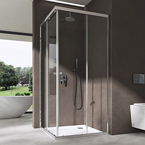 Sogood Duschkabine 70x80cm Eckeinstieg Schiebetür Duschabtrennung Klarglas Eckdusche 6mm ESG Glas Höhe 190cm Links/Rechts montierbar Rav17K Sogood Duschkabine 70x80cm Eckeinstieg Schiebetür Duschabtrennung Klarglas Eckdusche 6mm ESG Glas Höhe 190cm Links/Rechts montierbar Rav17K von doporro