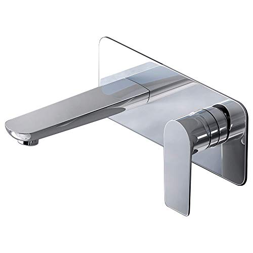 doporro Design Wandarmatur aus Messing Waschbeckenarmatur für Wandmontage Einhebel-Waschtischmischer in silber Unterputz-Waschtischarmatur für Badezimmer WA118 doporro Design Wandarmatur aus Messing Waschbeckenarmatur für Wandmontage Einhebel-Waschtischmischer in silber Unterputz-Waschtischarmatur für Badezimmer WA118 von doporro