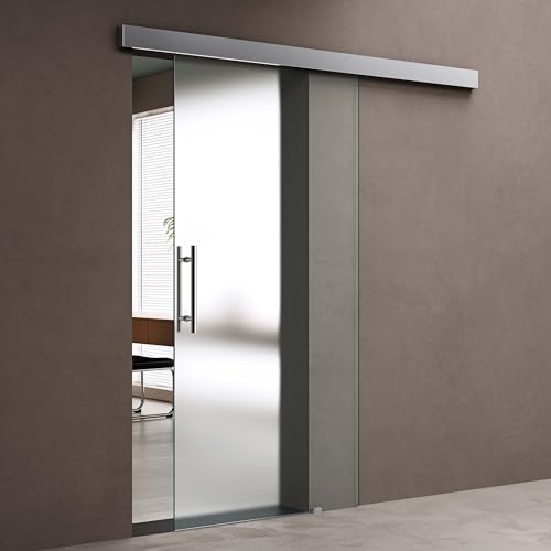 doporro Glasschiebetür Komplettset Softclose 77,5 x 205cm | 25mm Wandabstand | Schiebetür mit ESG-Sicherheitsglas | Zimmertür Glas Satiniert mit Stangengriff | Amalfi-plus 14 doporro Glasschiebetür Komplettset Softclose 77,5 x 205cm | 25mm Wandabstand | Schiebetür mit ESG-Sicherheitsglas | Zimmertür Glas Satiniert mit Stangengriff | Amalfi-plus 14 von doporro