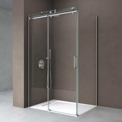 doporro Duschkabine 90x150x195cm Duschabtrennung mit Schiebetür ESG-Sicherheitsglas Klarglas inkl. beidseitiger Easy-Clean-Beschichtung Ravenna17 doporro Duschkabine 90x150x195cm Duschabtrennung mit Schiebetür ESG-Sicherheitsglas Klarglas inkl. beidseitiger Easy-Clean-Beschichtung Ravenna17 von doporro