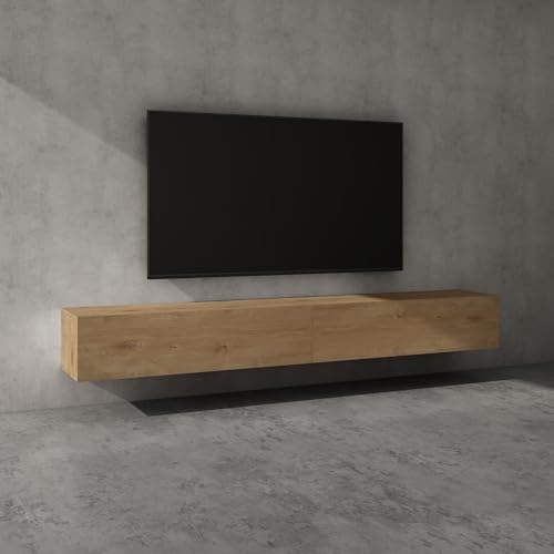 doporro TV Lowboard Fernsehschrank Wohnzimmer | TV-Schrank hängend Fernsehtisch Fernsehschrank Hängeschrank 240cm doporro TV Lowboard Fernsehschrank Wohnzimmer | TV-Schrank hängend Fernsehtisch Fernsehschrank Hängeschrank 240cm von doporro