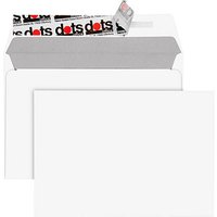 dots Briefumschläge DIN C6 ohne Fenster weiß haftklebend 250 St. von dots
