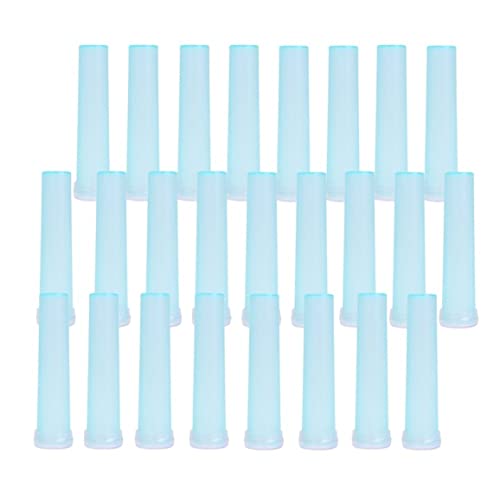 dsbdrki Blumenzubehör 25pcs 72 * 18 mm Blütenwasserschlauchblau Plastikblütenrohr mit Kappe kleine Flasche, Blütenwasserschlauch für Wolklie Stamm Blumenanordnung von dsbdrki