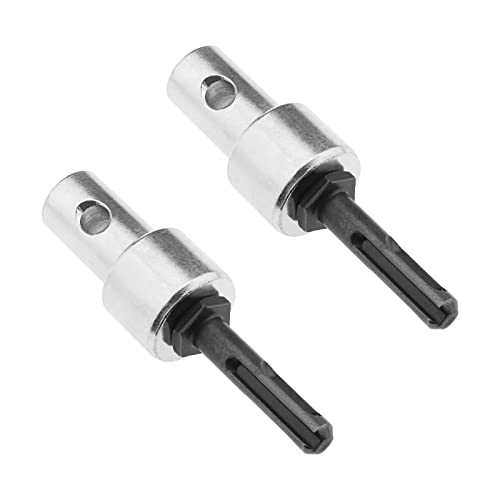 eMagTech 2-teiliger Bohrmaschinenadapter Ersatz-Rundschaftbohrer-Bohrmaschinenadapter für Bohrmaschinen Und Akku-Bohrmaschinen mit SDS Plus-Halterung von eMagTech