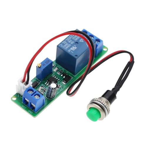 eMagTech DC 12V Einstellbares Timer-Verzögerungs-Ausschaltmodul 10A 250VAC/10A 30VDC für Automatisierungsausrüstung Roboter Intelligente Produktentwicklung 69,9 x 19,2 mm von eMagTech