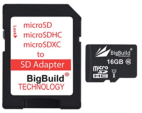 BigBuild Technology 16GB Ultra-schnell-Klasse 10 MicroSD Speicherkarte für Samsung Galaxy Trend Plus Mobile von eMemoryCards