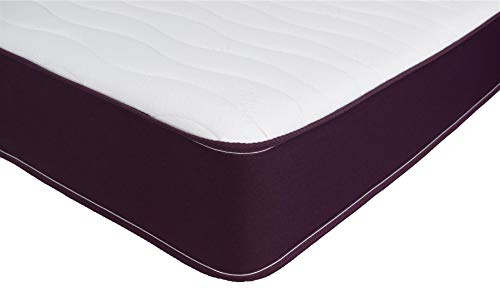 eXtreme comfort ltd Victoria Memory Federkernmatratze mit Rückstellschaum-Schicht, 22,9 cm, Pflaumenfarben, Gedächtnisschaum, Weiß/Pflaume, 4ft6 Standard UK Double 135cm x 190cm von eXtreme comfort ltd