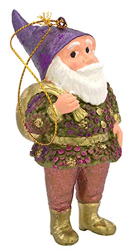 ecosoul Gartenzwerg Zwerg Weihnachten Baumschmuck Figur Deko Hänger Christbaumschmuck 11 cm (mit Säckchen) von ecosoul