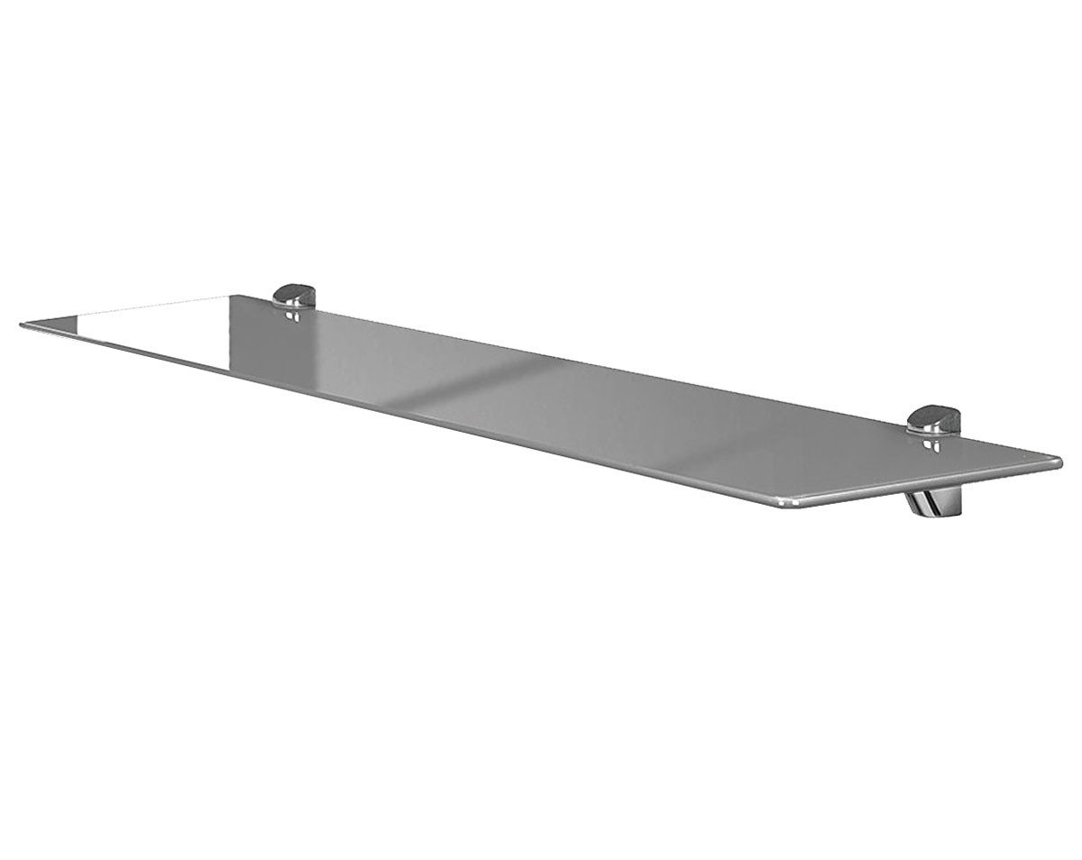 einfachgutemoebel Waschtisch-Set Glasregal aus Sicherheitsglas ESG grau 80cm, (Glasregal, 1-St., Glasregal) von einfachgutemoebel