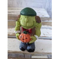 Frankenstein Halloween Figur Dorf Herbstdeko Kürbis Fledermaus Urlaub von elegantcloset21