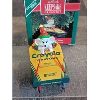 Hallmark Leuchtende Bewegte Farben Crayola 1990 Ornament Xmas Decor Maus Mäuse von elegantcloset21