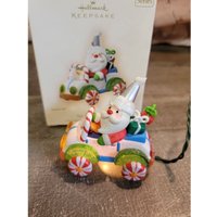 Hallmark Santa Süße Fahrt Ornament Weihnachtsdekor Candy von elegantcloset21