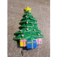 Vintage Weihnachten Kiefer Baum Geschenke Stern Kühlschrank Magnet Dekor von elegantcloset21