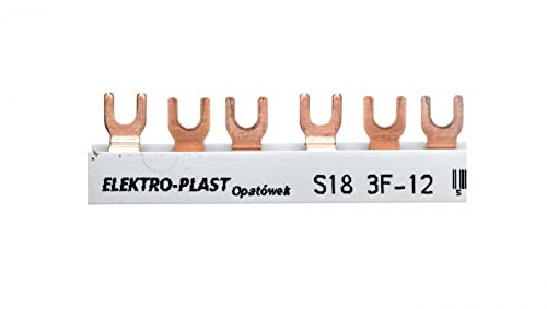Verbindungsschiene 3P 63A 12mm² Gabel (18 Mod) 3F S18 3F-10 45.388 Elektro-Plast Spachtel 5901769010659 von elektro-plast opatÓwek