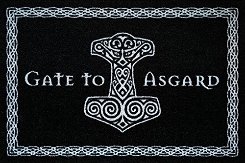 empireposter Wikinger - Gate to Asgard - Schwarz Fußmatte - Größe: 60x40 cm - Material Polypropylen von empireposter