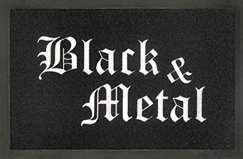 empireposter Black & Metal - Fussmatte, Größe: 60 x 40 cm, Material Polypropylen von empireposter
