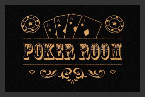 empireposter Poker Room - Fussmatte, Größe: 60 x 40 cm, Material Polypropylen von empireposter
