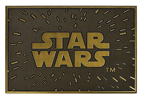 empireposter Star Wars - Logo - Fußmatte Fußabtreter, Größe 60 x 40 cm, Gummitürmatte von empireposter