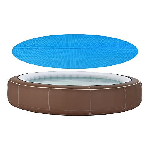 [en.casa] Poolabdeckung 457 cm Pool Cover Solar-Abdeckung Poolabdeckplane Solarplane rund blau von [en.casa]