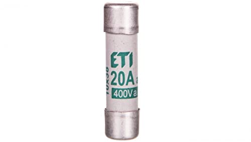 Zylinder-Sicherungseinsatz 10x38 20A aM 400V CH10 002621011 eti-polam 3838895581635 von eti-polam