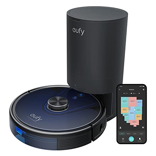 eufy by Anker RoboVac L35+ Gen 2023 Saug- & Wischroboter mit Absaugstation (3200Pa, 145min Laufzeit, 330ml Staub-/200ml Wassertank, ideal bei Tierhaaren, mehrstöckige Kartierung, App-/Sprachsteuerung) von Eufy