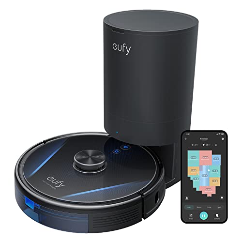 eufy Saugroboter mit Absaugstation RoboVac LR30 Hybrid+, Mit Wischfunktion, 60 Tage Kapazität, iPath Laser Navigation, 3000Pa Saugkraft, Multi Stockwerk Kartierung, App, Kompatibel mit Alexa von eufy