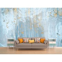 Abstrakte Blau Und Gold Marmor Textur Tapete Ii Wallpaper Wandbild Abstrakte Bunte von evidecom