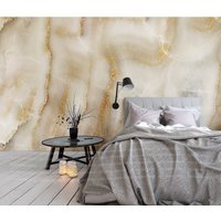 Tapete, Wandbild Abstrakt Atmosphäre Beige Elegant Hintergrund Wand Marmor Stein Muster Großes von evidecom
